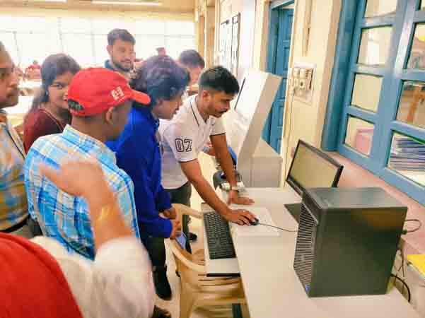 B.Ed student from Visva Bharati University visits the Institute Library, RIE Bhubaneswar